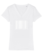  I dont care. Tricou mânecă scurtă guler V Damă Evoker