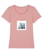 White Cold Frame Tricou mânecă scurtă guler larg fitted Damă Expresser
