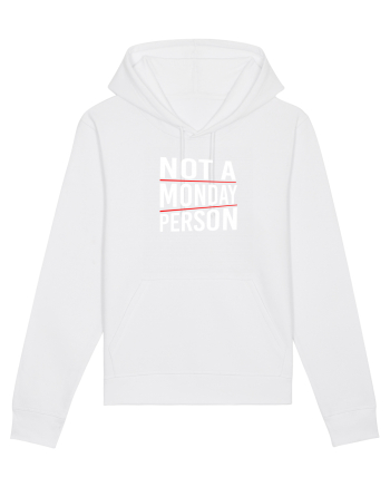 Not a monday person. White