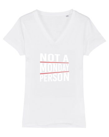 Not a monday person. White