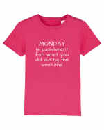 Monday punishment Tricou mânecă scurtă  Copii Mini Creator