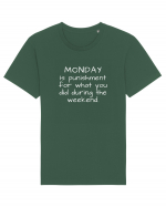 Monday punishment Tricou mânecă scurtă Unisex Rocker