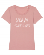 Party Naps Tricou mânecă scurtă guler larg fitted Damă Expresser