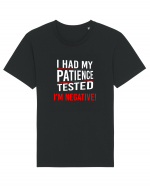 Patience Negative Tricou mânecă scurtă Unisex Rocker