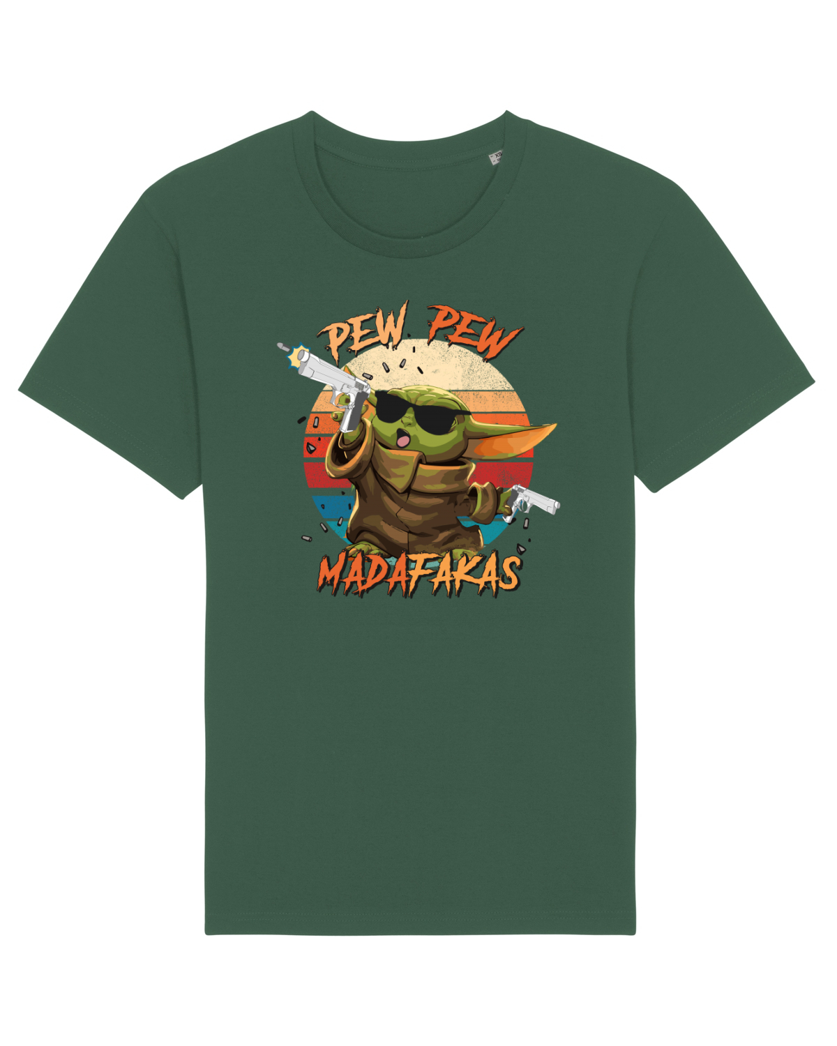 Tricou mânecă scurtă Unisex Rocker Bottle Green