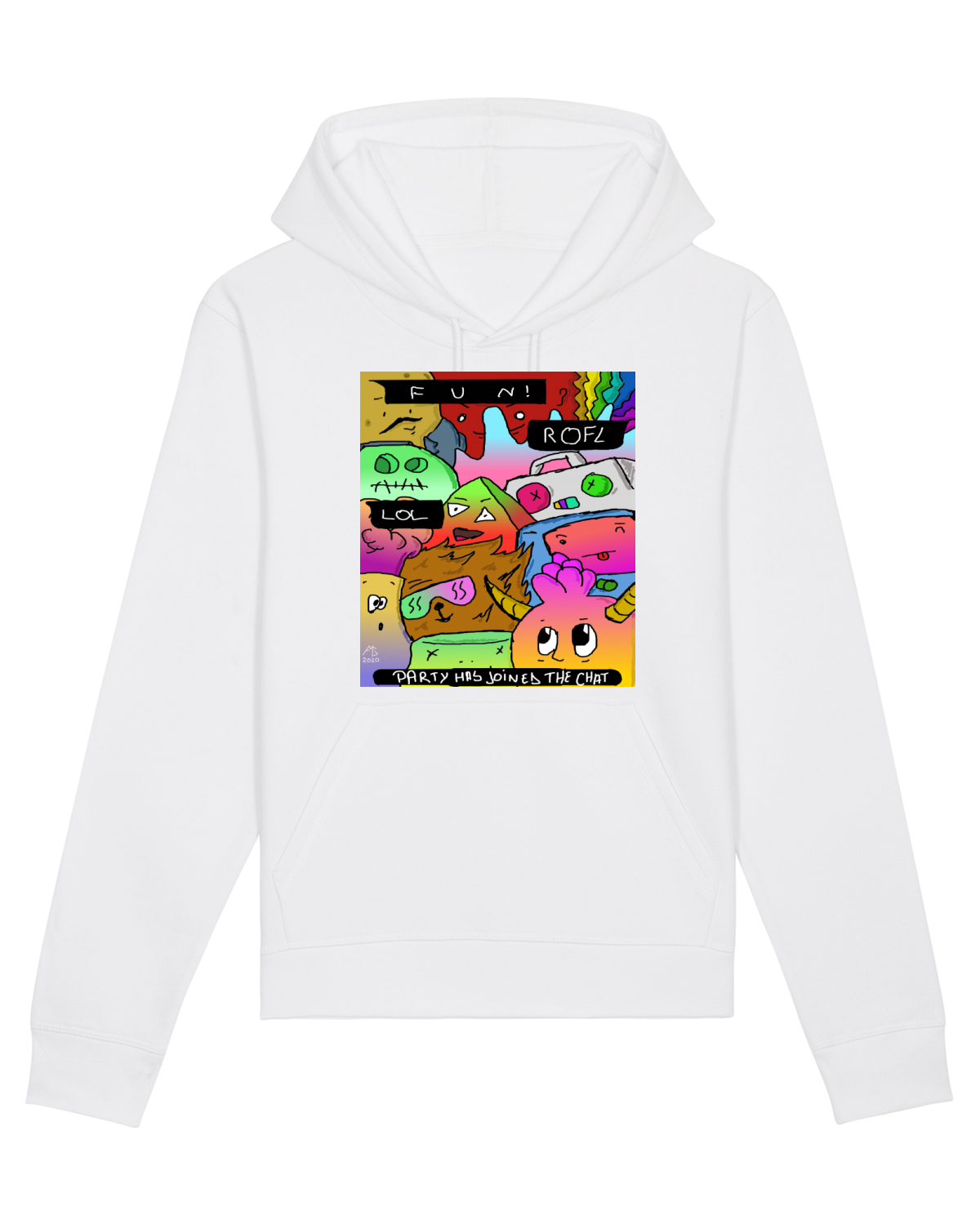 Hanorac Unisex Drummer White
