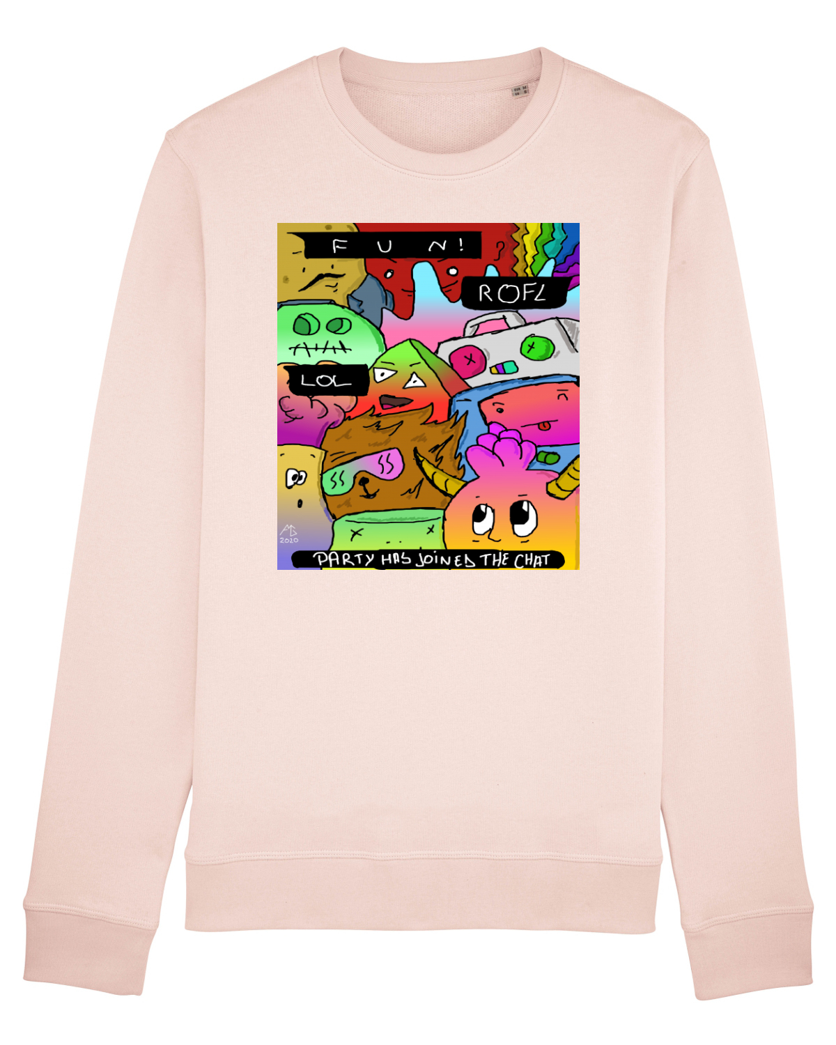 Bluză mânecă lungă Unisex Rise Candy Pink