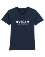 Vegan Tricou mânecă scurtă guler V Bărbat Presenter