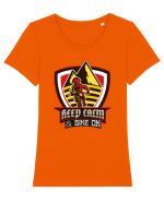 Pentru Biciclisti Tricou mânecă scurtă guler larg fitted Damă Expresser