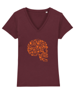 Țigările Ucid! Tricou mânecă scurtă guler V Damă Evoker