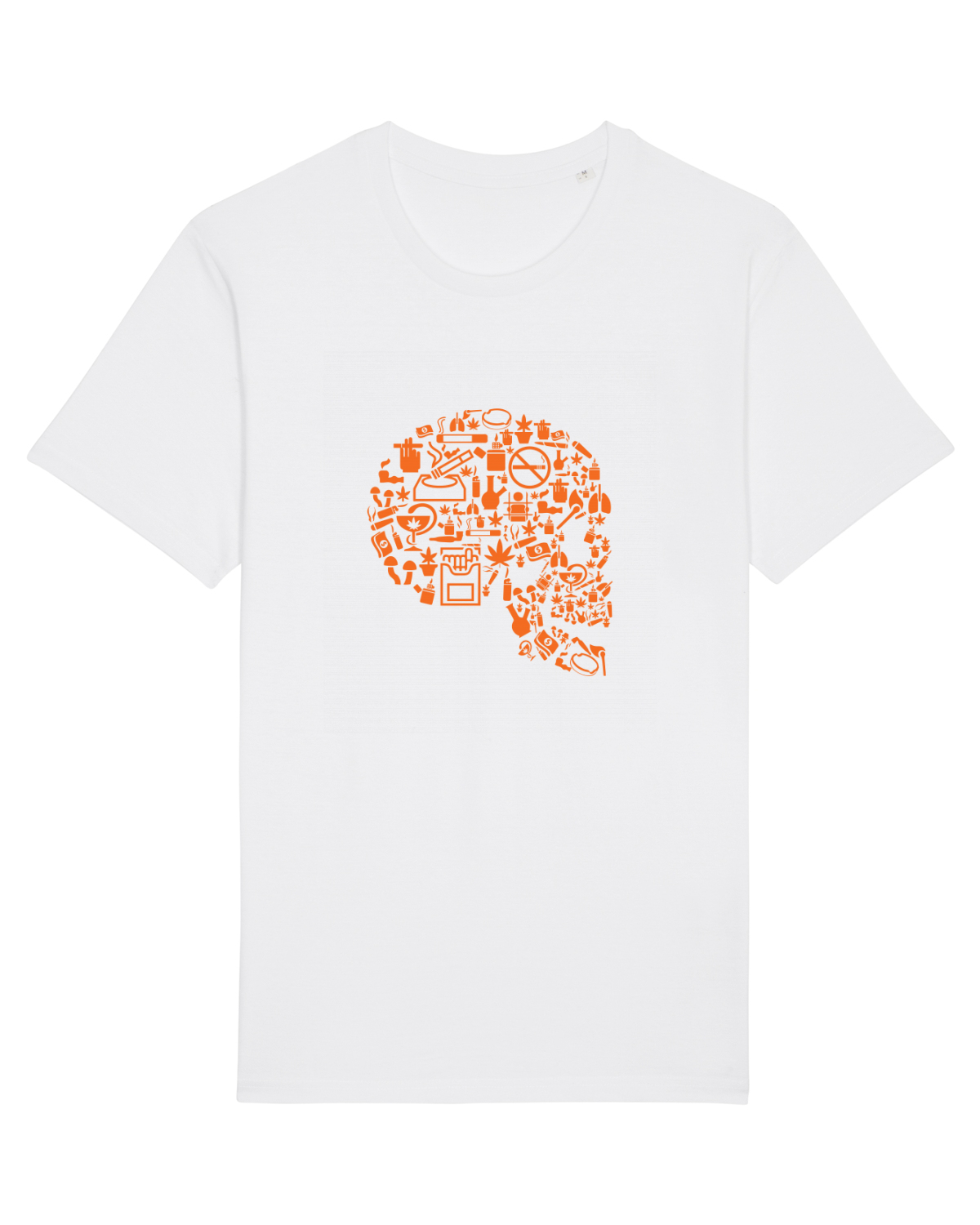 Tricou mânecă scurtă Unisex Rocker White