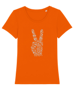 Pace Tricou mânecă scurtă guler larg fitted Damă Expresser