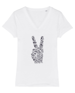 Pace Tricou mânecă scurtă guler V Damă Evoker