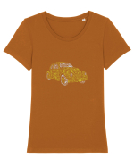 Car Lover Tricou mânecă scurtă guler larg fitted Damă Expresser