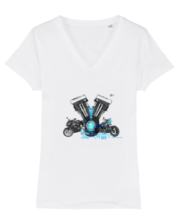 Motorcycle tech White
