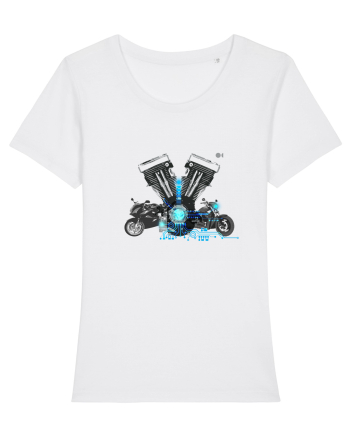 Motorcycle tech White