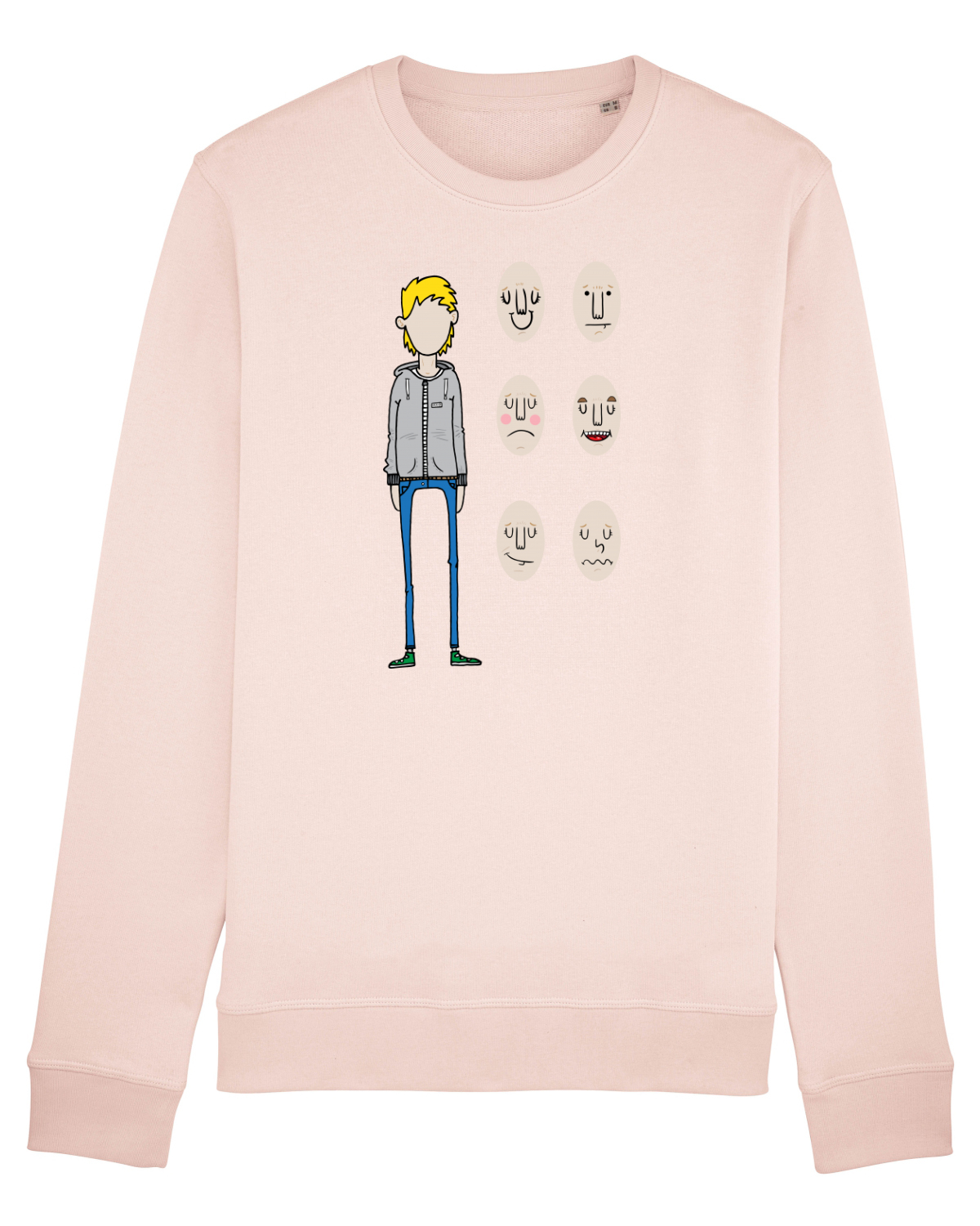 Bluză mânecă lungă Unisex Rise Candy Pink