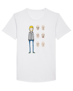 What mask should i wear today Tricou mânecă scurtă guler larg Bărbat Skater