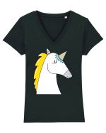 Undercover unicorn Tricou mânecă scurtă guler V Damă Evoker