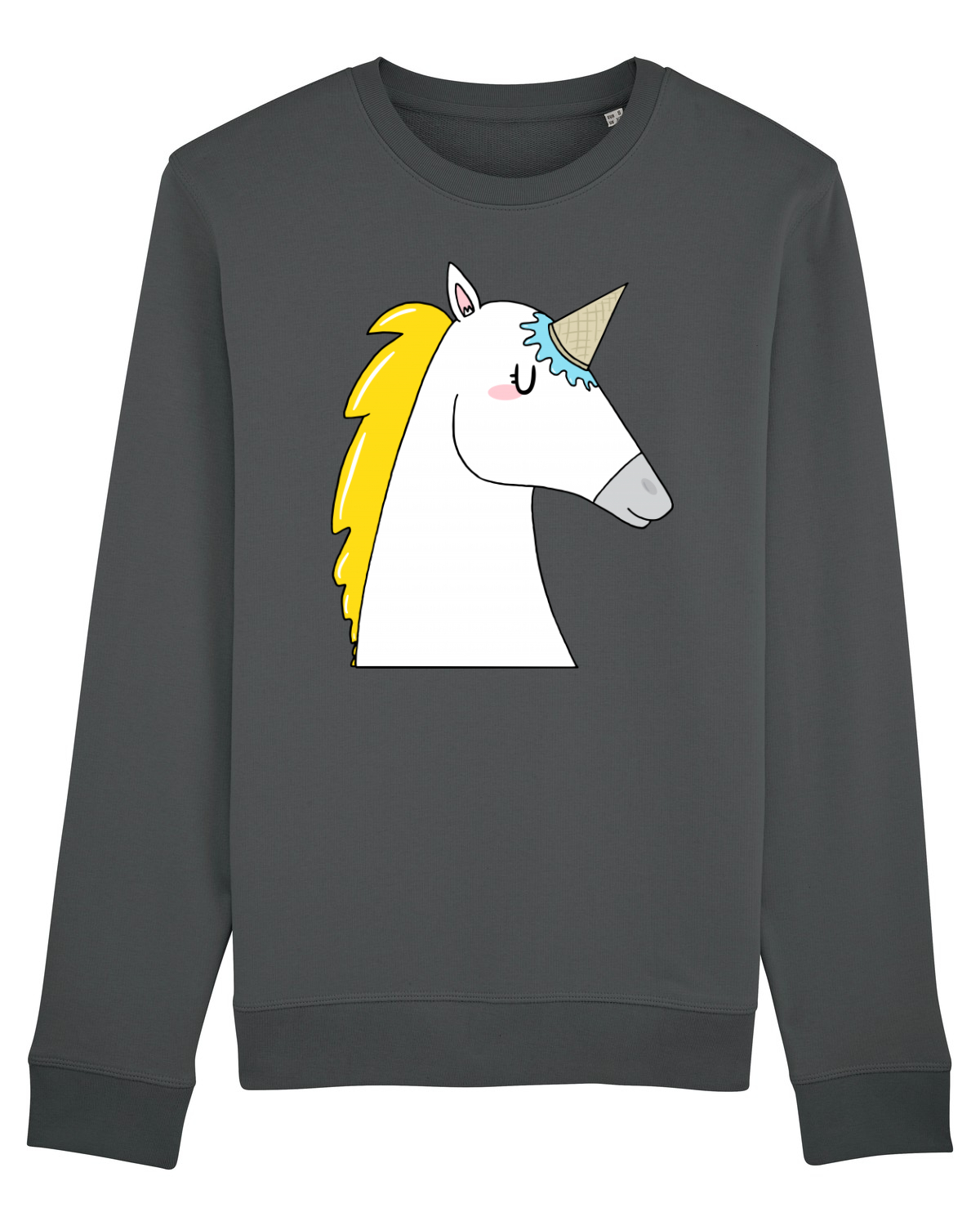 Bluză mânecă lungă Unisex Rise Anthracite