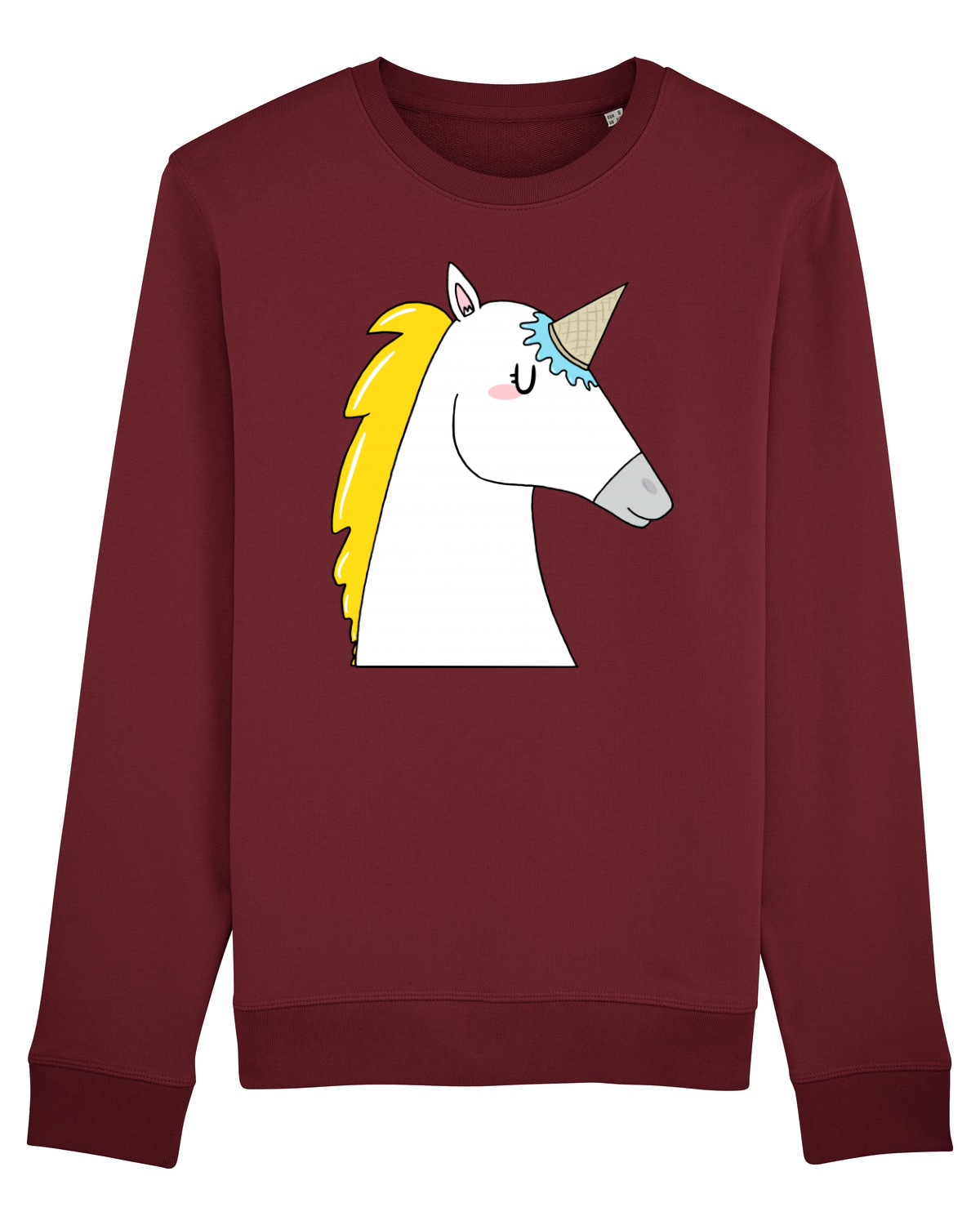 Bluză mânecă lungă Unisex Rise Burgundy