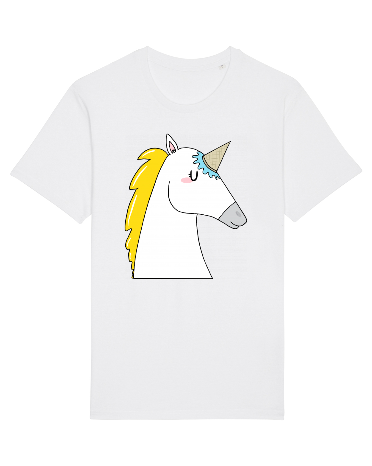 Tricou mânecă scurtă Unisex Rocker White
