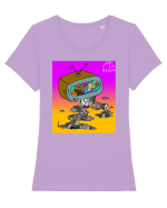 TV Tricou mânecă scurtă guler larg fitted Damă Expresser