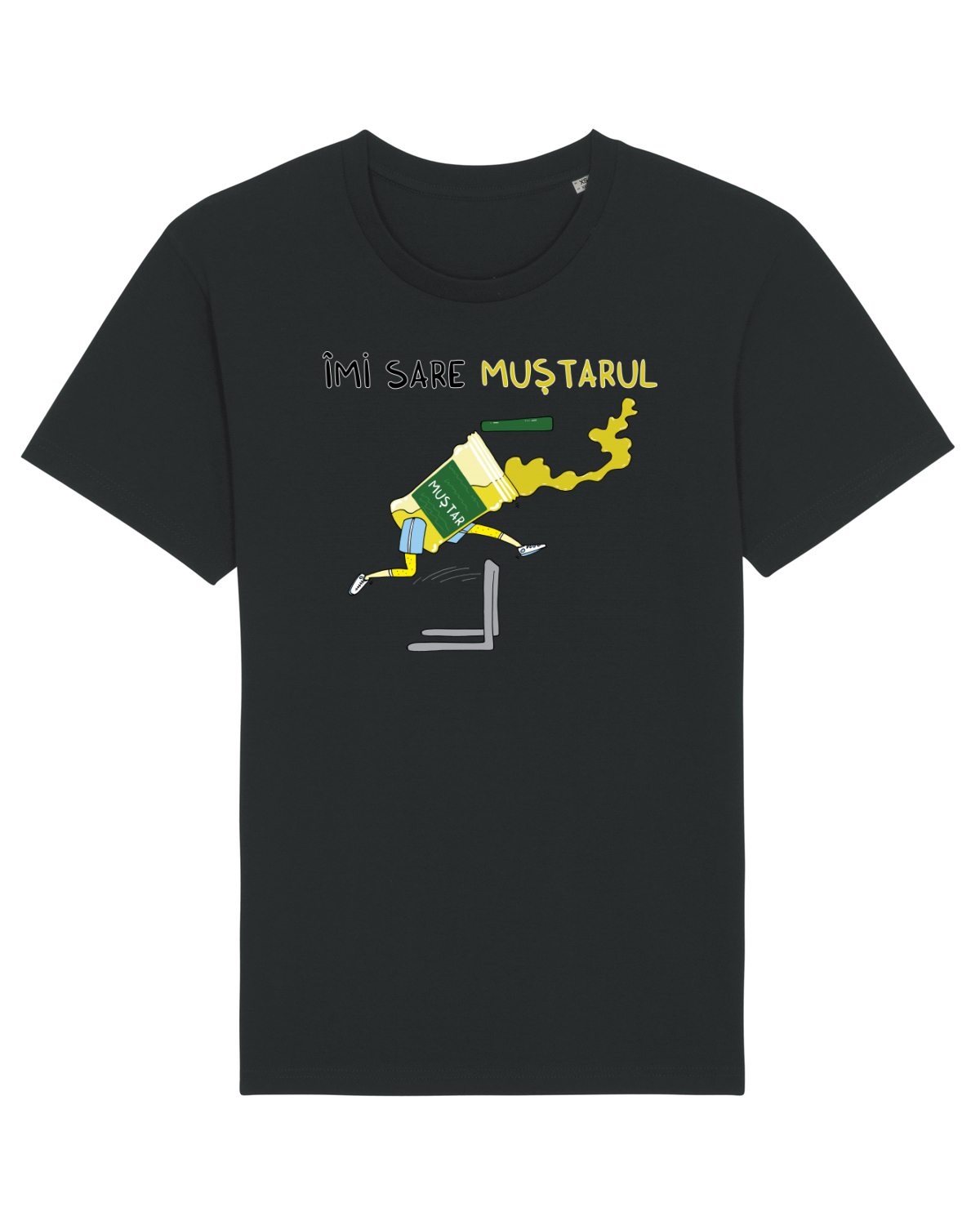 Tricou mânecă scurtă Unisex Rocker Black