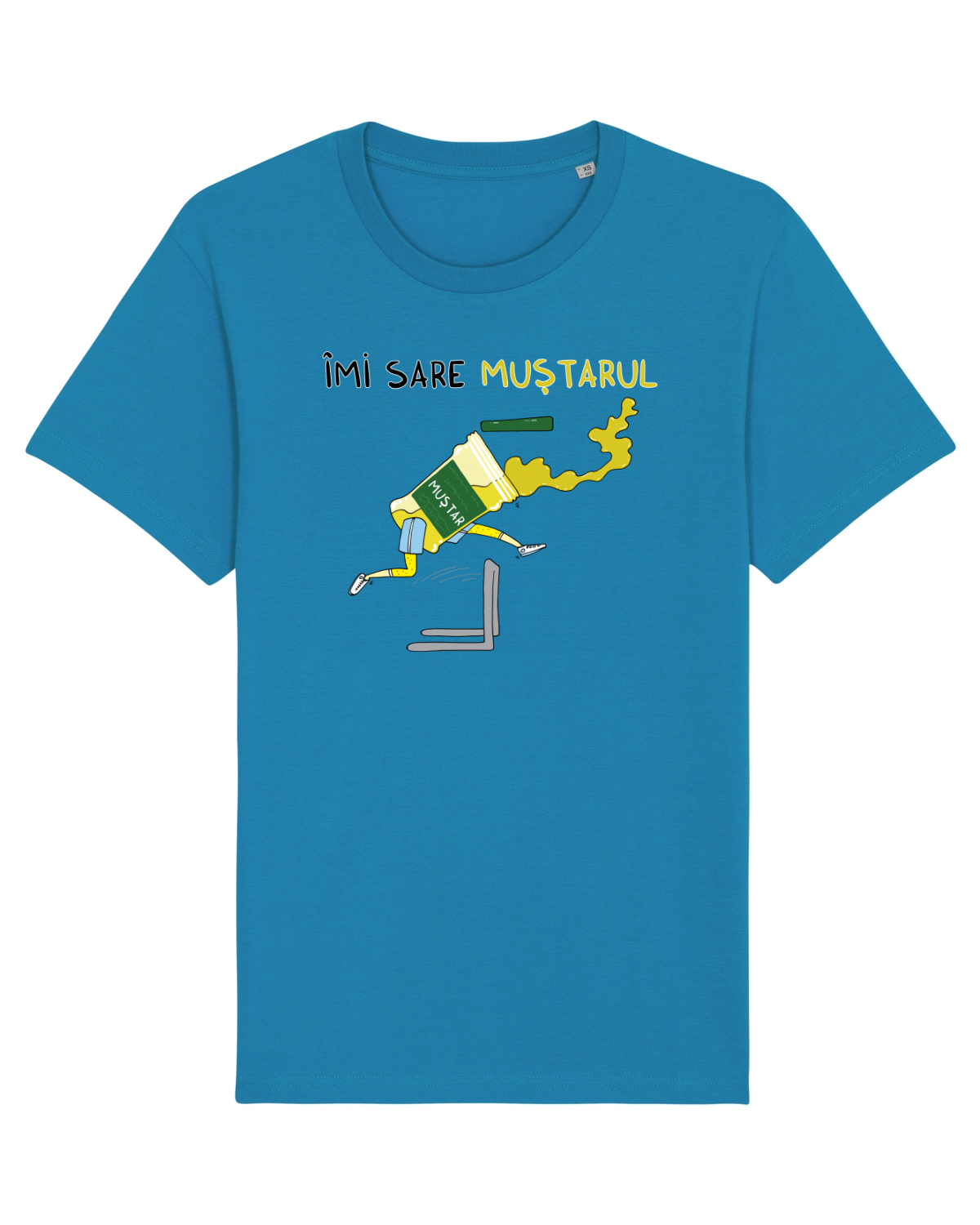 Tricou mânecă scurtă Unisex Rocker Azur