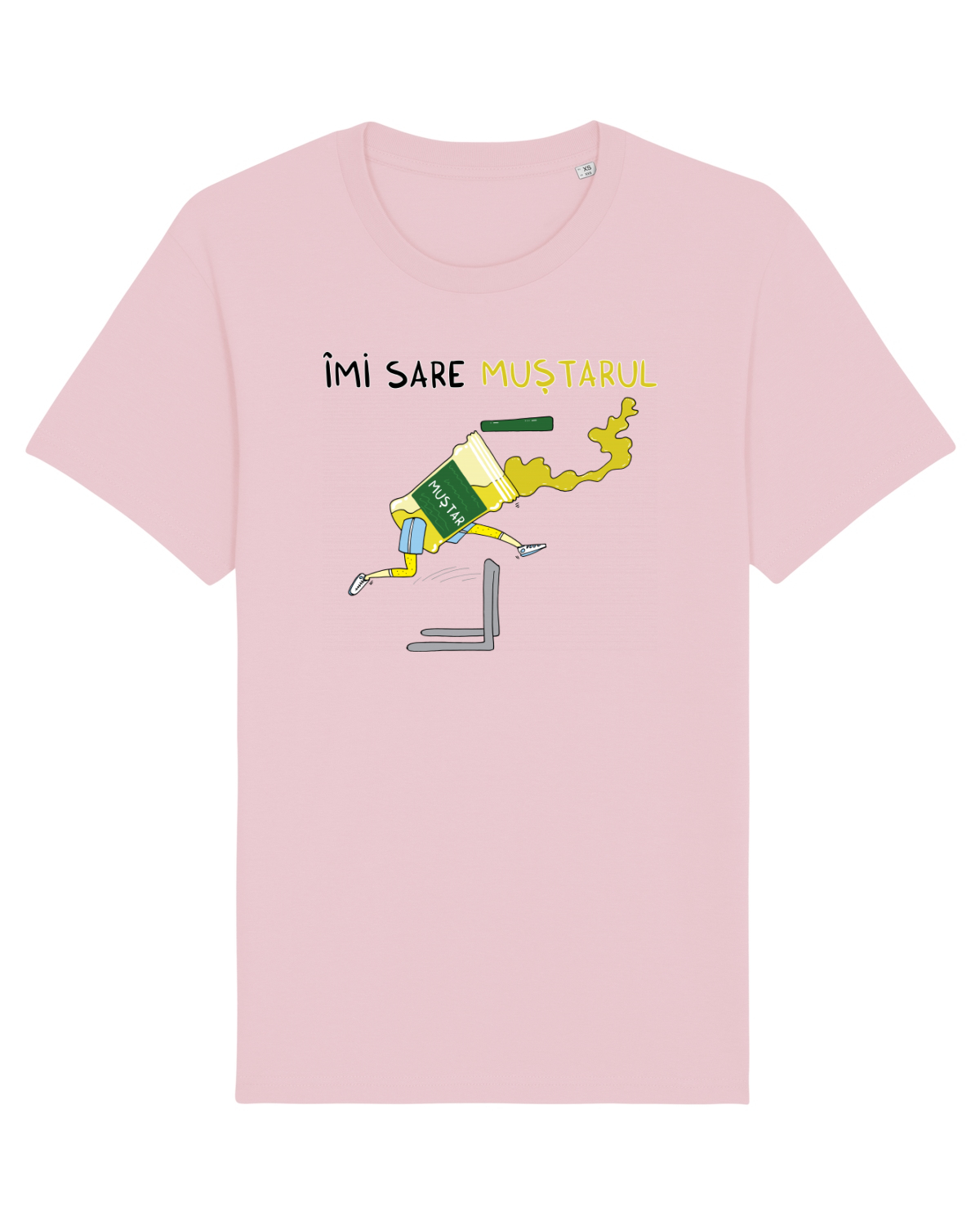Tricou mânecă scurtă Unisex Rocker Cotton Pink
