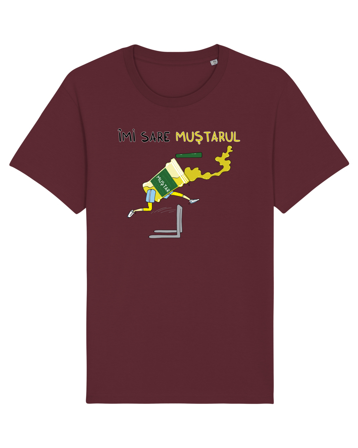 Tricou mânecă scurtă Unisex Rocker Burgundy