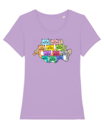 Meow-mania Tricou mânecă scurtă guler larg fitted Damă Expresser