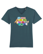 Meow-mania Tricou mânecă scurtă guler V Bărbat Presenter
