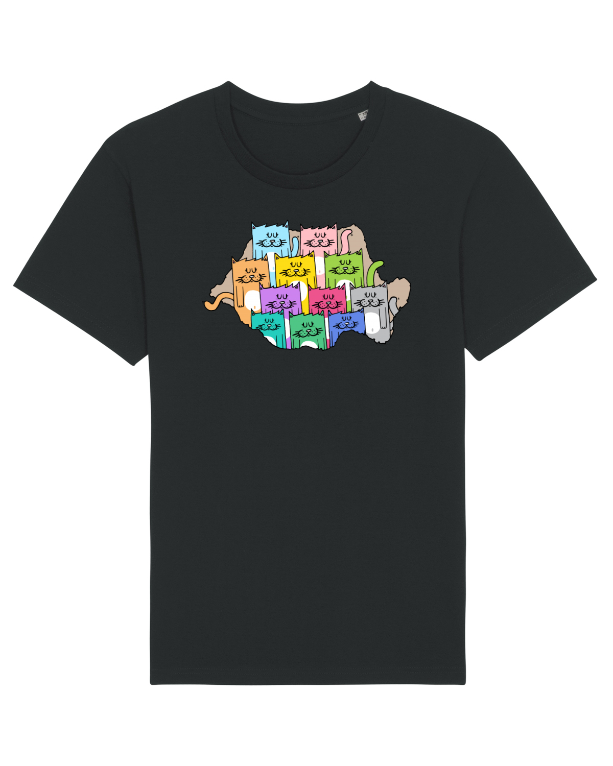 Tricou mânecă scurtă Unisex Rocker Black