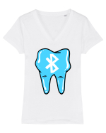 blueTOOTH Tricou mânecă scurtă guler V Damă Evoker