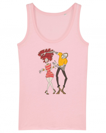 Girl and Boy Dancing Cotton Pink