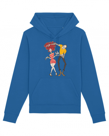 Girl and Boy Dancing Royal Blue