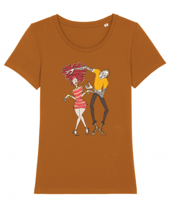 Girl and Boy Dancing Roasted Orange