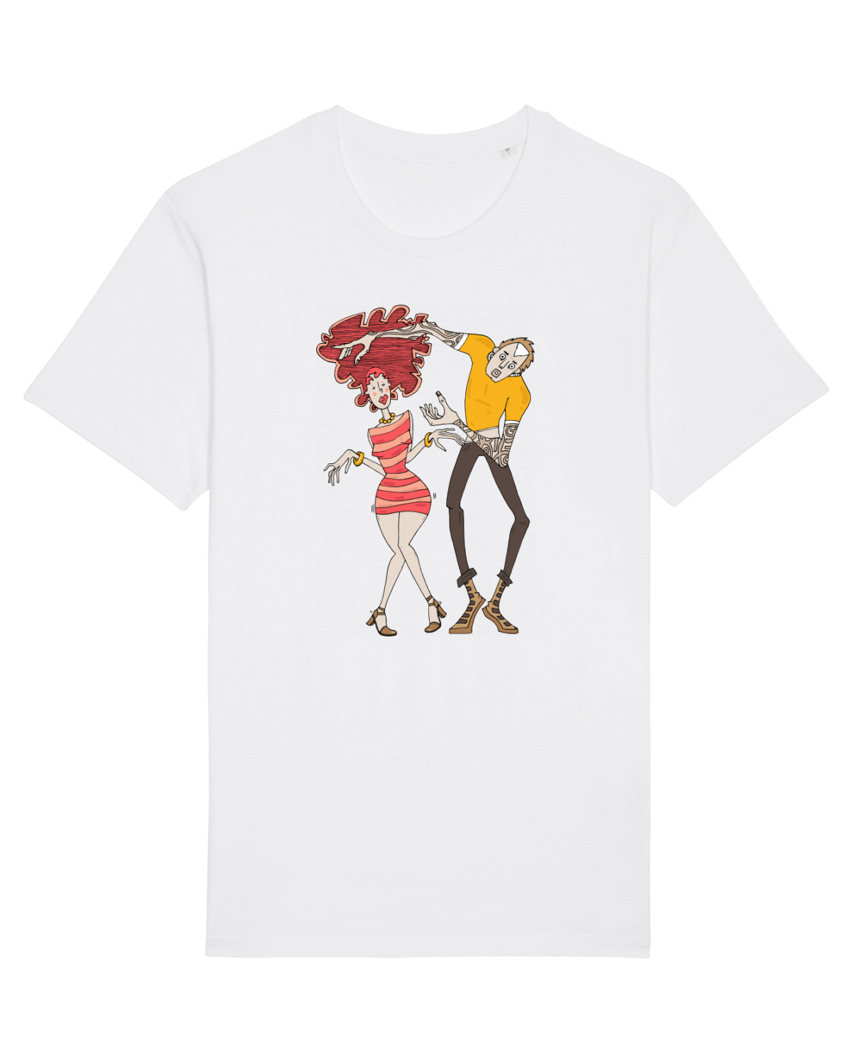 Tricou mânecă scurtă Unisex Rocker White