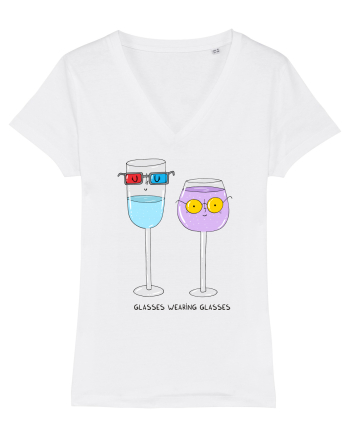 Glasses wearing glasses White