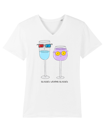 Glasses wearing glasses White