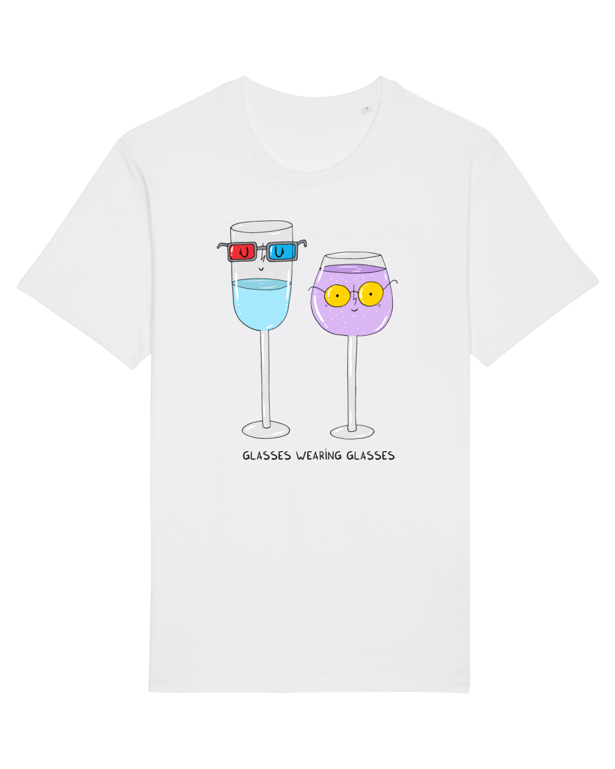 Tricou mânecă scurtă Unisex Rocker White