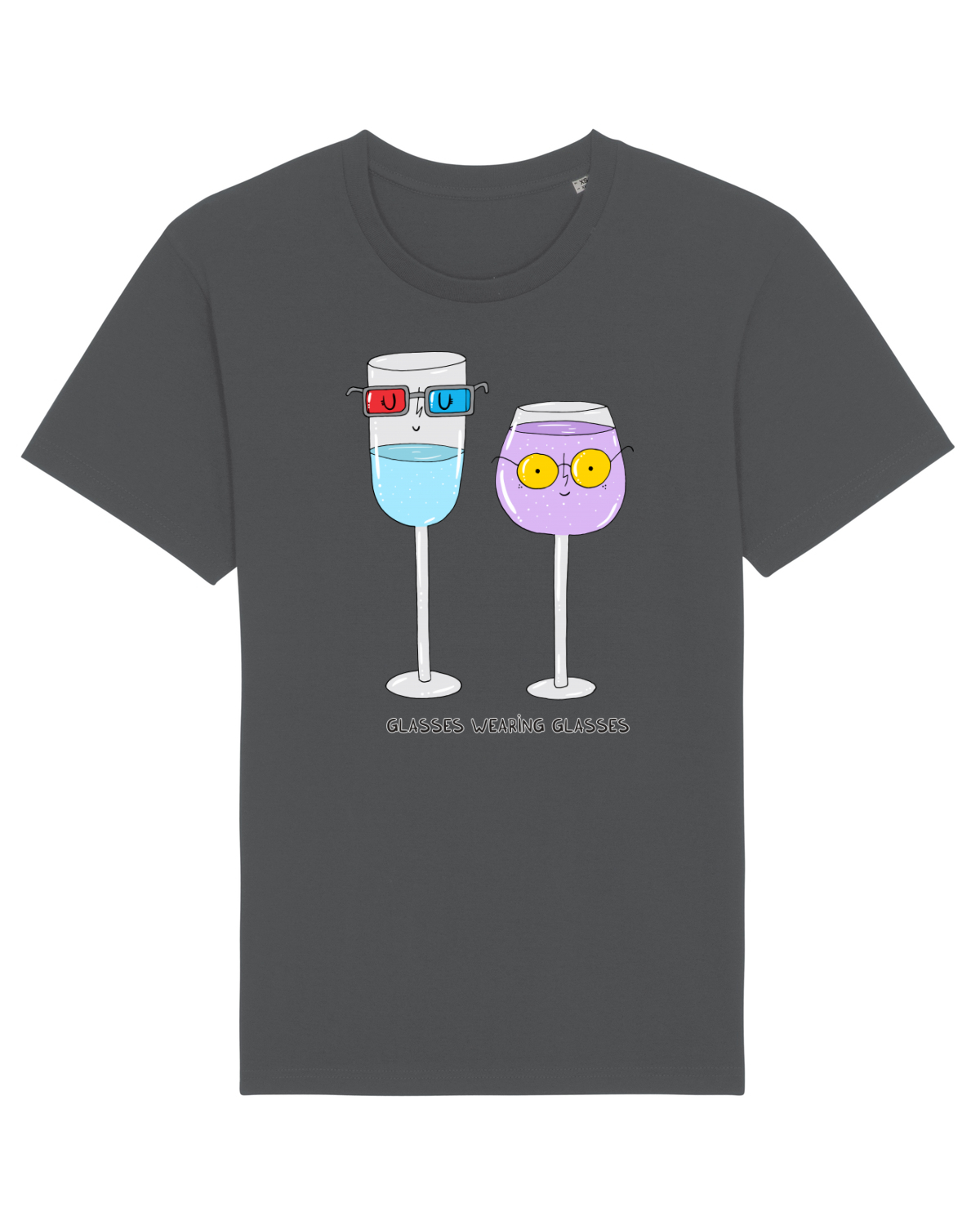 Tricou mânecă scurtă Unisex Rocker Anthracite
