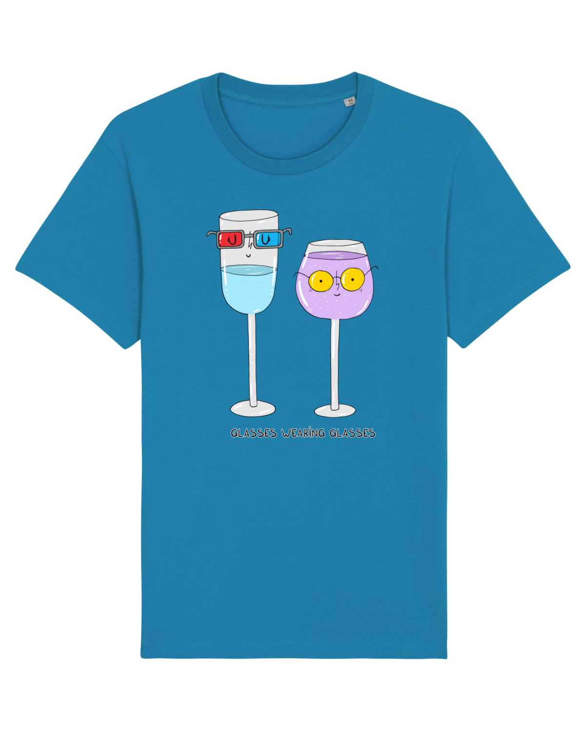 Tricou mânecă scurtă Unisex Rocker Azur