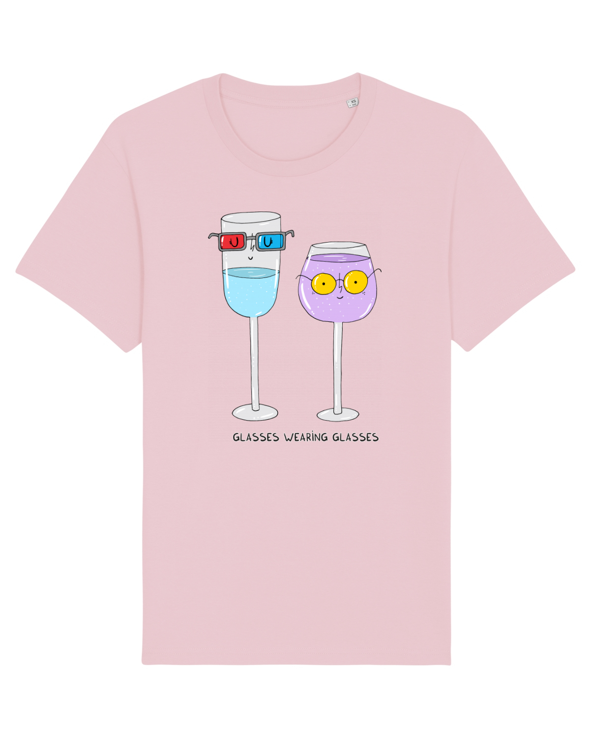 Tricou mânecă scurtă Unisex Rocker Cotton Pink