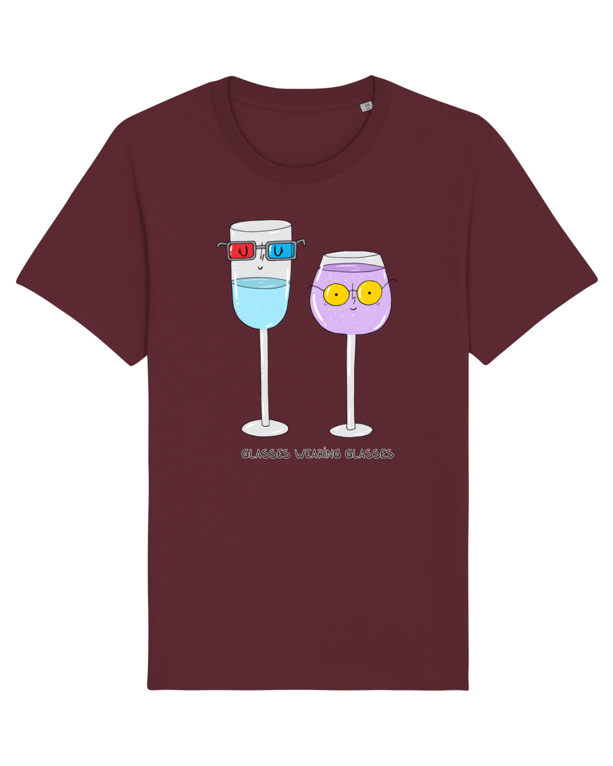 Tricou mânecă scurtă Unisex Rocker Burgundy