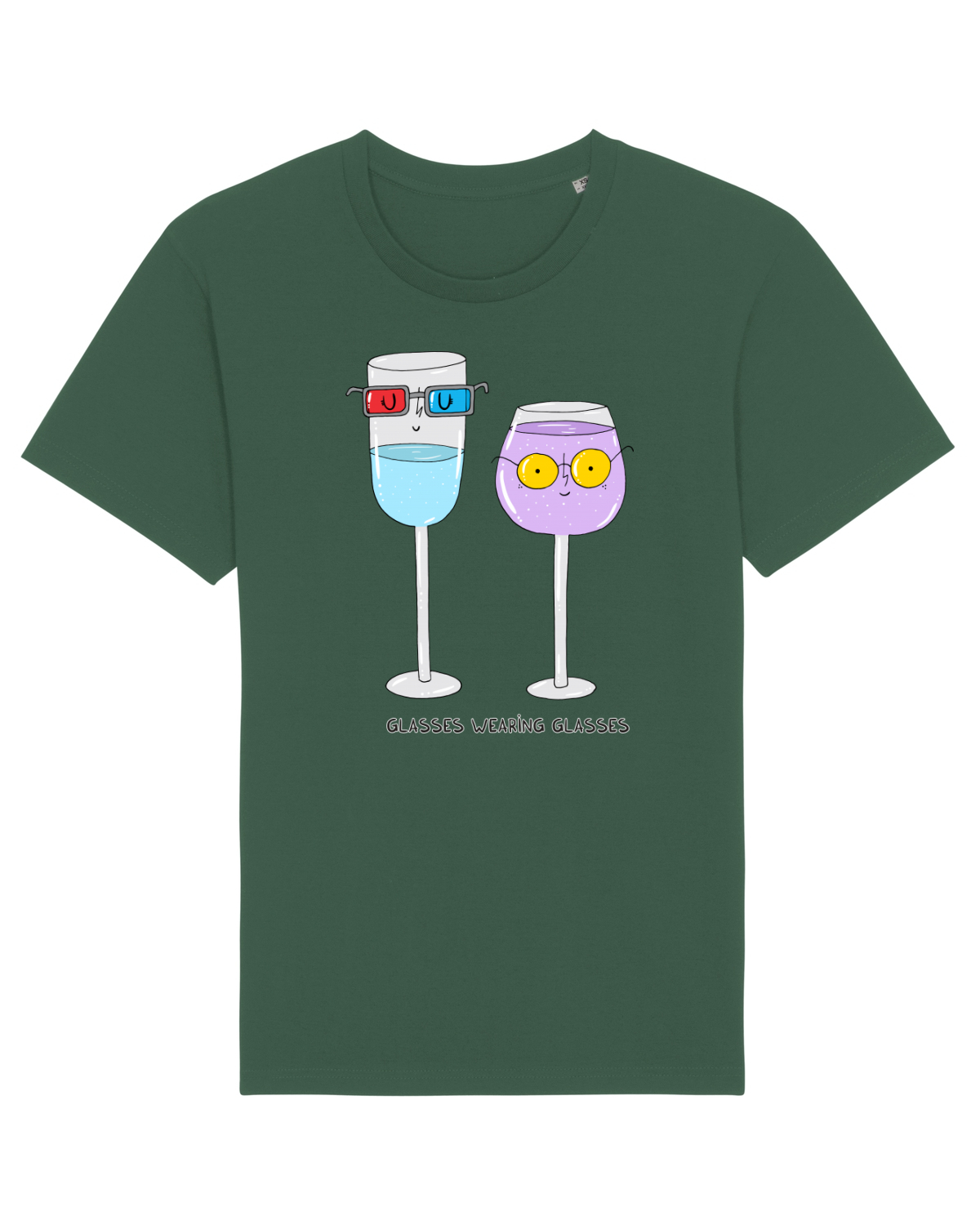 Tricou mânecă scurtă Unisex Rocker Bottle Green