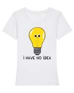 I Have no Idea Tricou mânecă scurtă guler larg fitted Damă Expresser