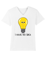 I Have no Idea Tricou mânecă scurtă guler V Bărbat Presenter
