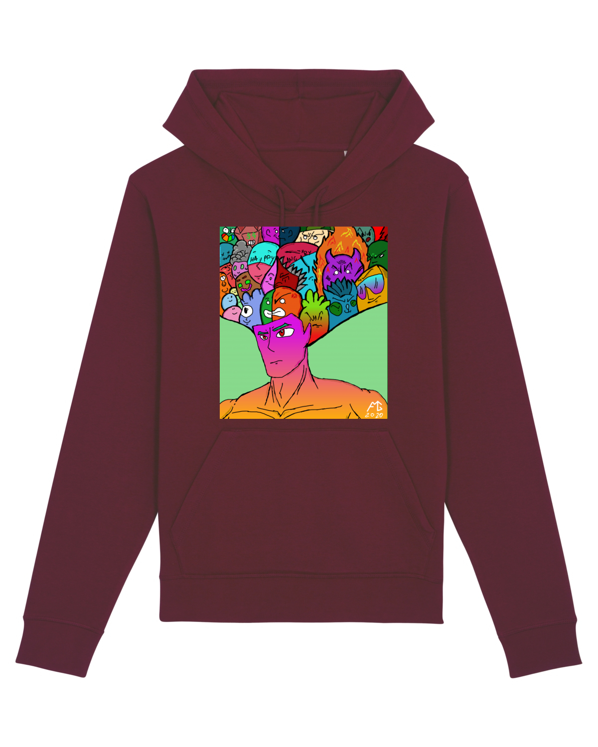 Hanorac Unisex Drummer Burgundy